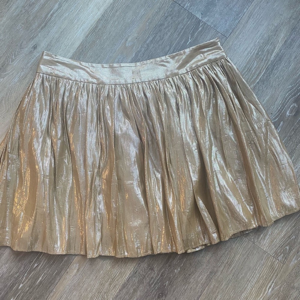 ❤️ 5/25 Victoria Secret Gold Metallic Skirt from London Jeans. - Picture 6 of 12